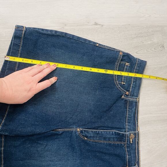 Gloria Vanderbilt All Around Slimming Effect Jean Amanda Shorts Blue- No Tag - Picture 8 of 8